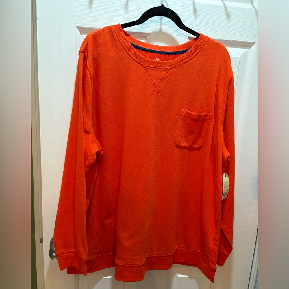 Plus women’s size 2x Bright Orange Crewneck top NWT
